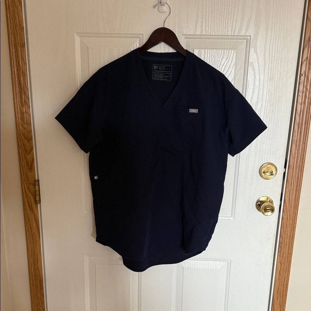 Figs Dark Blue Short Sleeve Tee